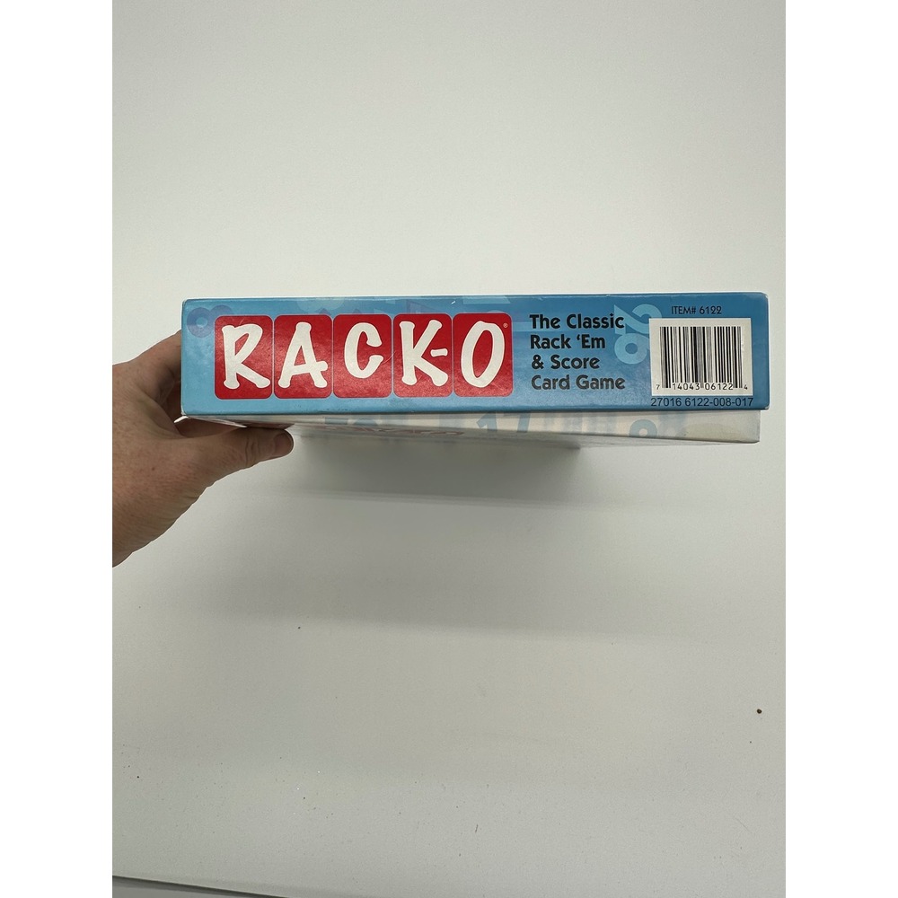 Winning Moves Rack-O Card Game Family Classic Retro Rack Em and Score Red Blue - Picture 4 of 5